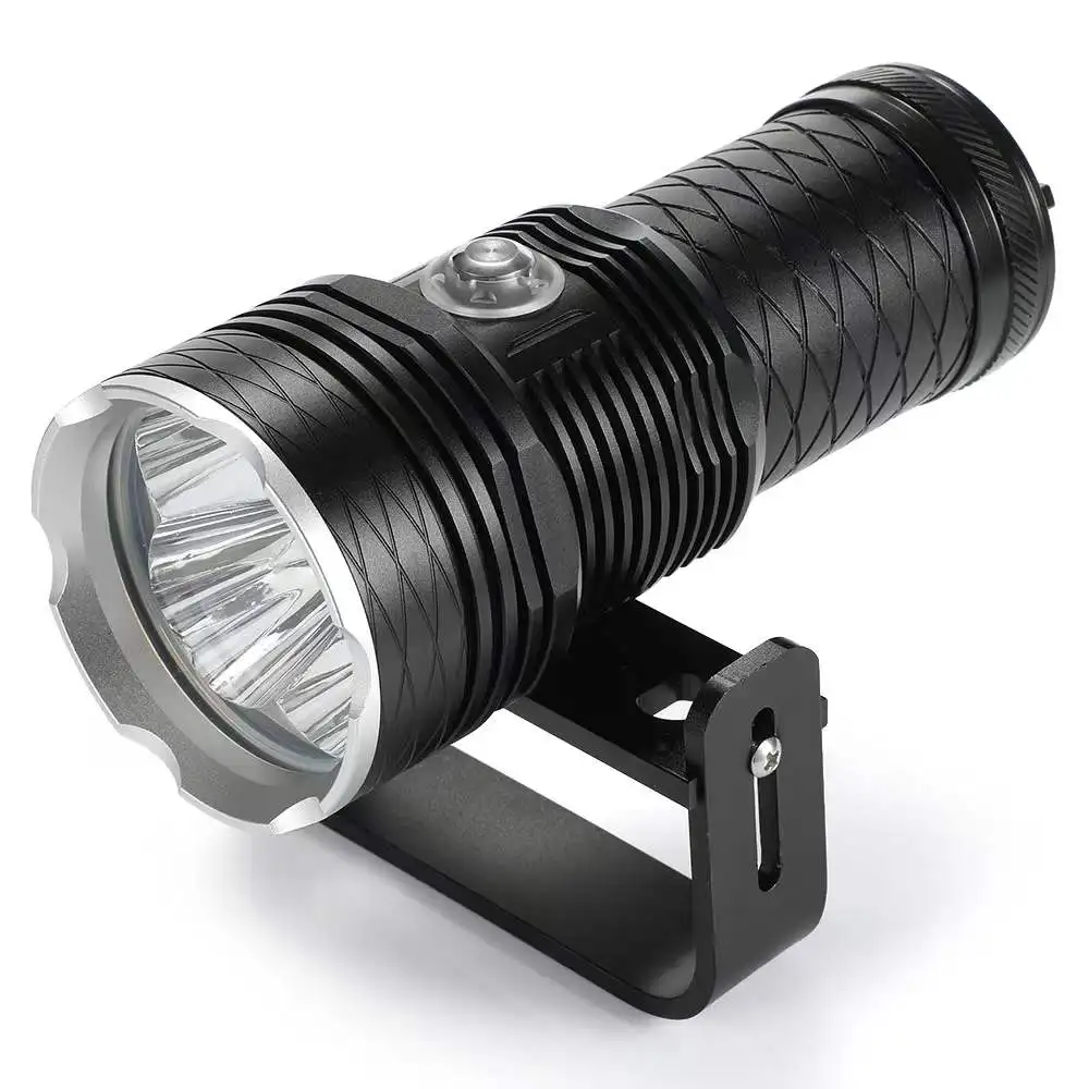 IPX8 Waterproof Tactical Video Fill Light Photography lamp 4*XHP70 LED Diving flashlight 200m Dive Light Hunting Lantern