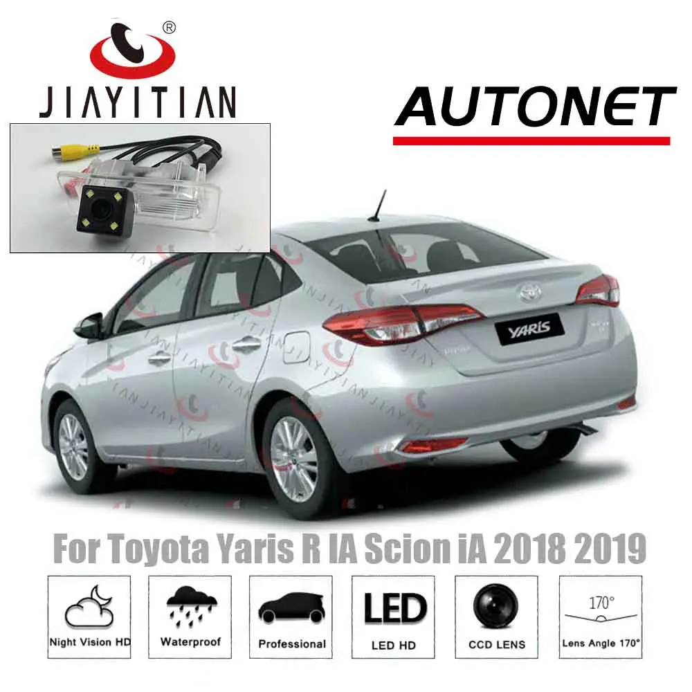 

JIAYITIAN rear camera For Toyota Yaris R IA Scion iA 2018 2019 CCD Night Vision License Plate camera ReverseCamera backup camera