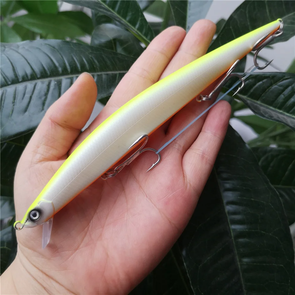 

SWOLFY 2 шт. рыболовная приманка тонкие облегающие рыболовная наживка воблер, твердая приманка 175 мм 30 г плавающий морской окунь стикбейт leurre на берегу океана рыбы