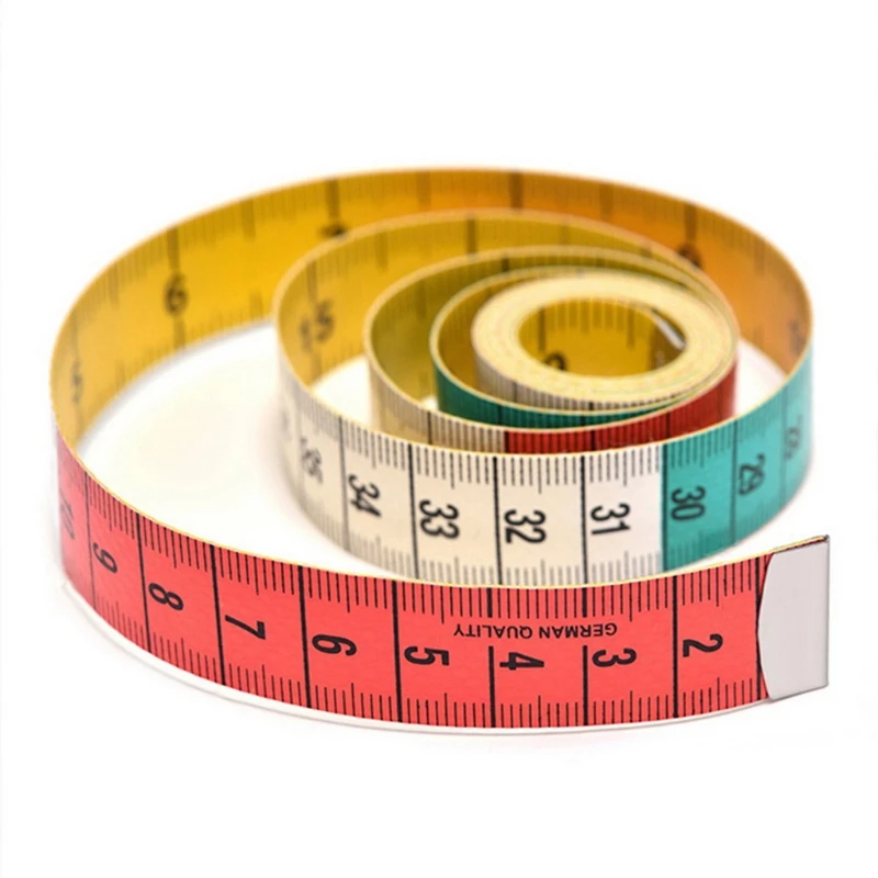 150cm/60" Body Measuring Ruler Sewing Tailor Tape Measure Mini Soft Flat Ruler Centimeter Meter Sewing Measuring Tape