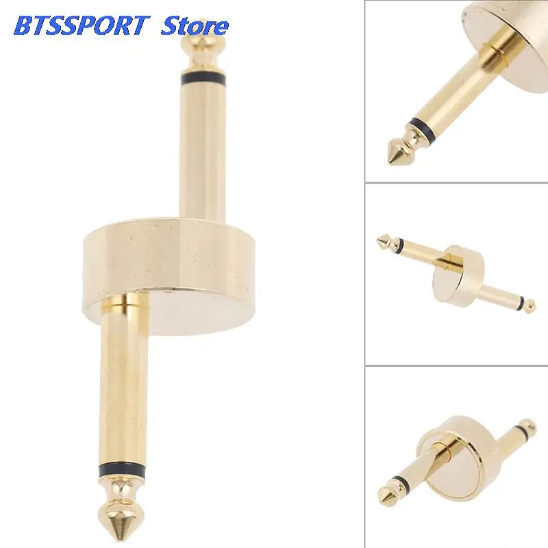 1PC Gold Coulper Jack Interface Cable Adaptor Electric Pedal Board Accessories Z-Type Guitar Effects Pedal Connector