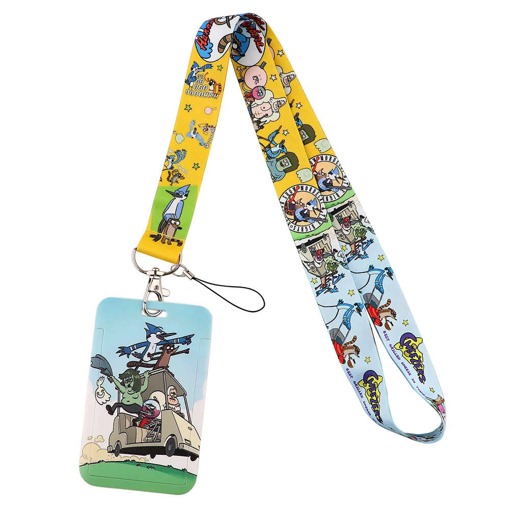 Funny Cartoon Animation Lanyards For Key Neck Strap Lanyards ID Badge Holder Keychain Key Holder Hang Rope Keyrings Accessories