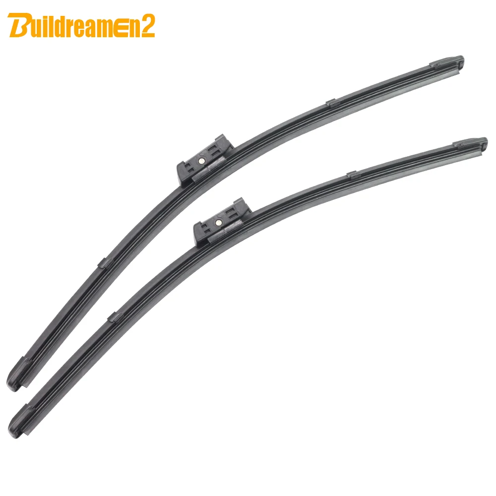 Buildreamen2 1Pair Bracketless Wiper Blades Soft Rubber Car Windshield Frameless Windscreen Wiper Blade For 2010-2016 Fiat Doblo