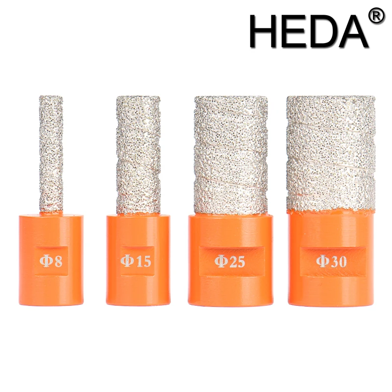 8/15/25/30mm 4Pcs/Set Masonry Tools Kits Diamond Hole Drill Finger Bits Enlarging Shaping Spiral Milling For Marble ceramic Tile