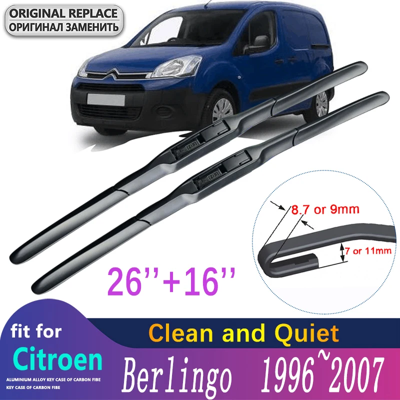 

Car Wiper Blade for Citroen Berlingo MK1 1996~2007 1997 1998 1999 2000 2001 Front Windscreen Windshield Wipers Car Accessories