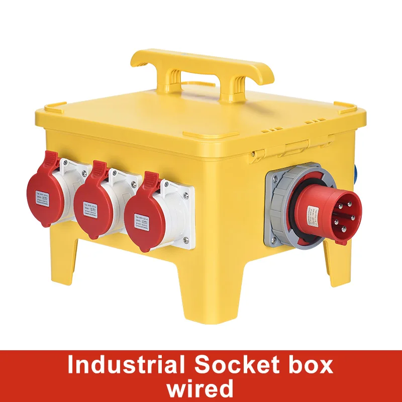 Imagem -05 - Portátil Indústria Socket Box ao ar Livre Impermeável Caixa de Distribuição Mais Função Grupo Combine Socket 220v 380v Power Supply Box