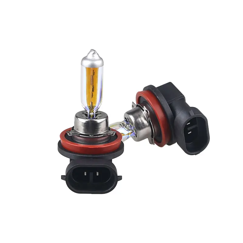 2pcs High Power 55w Car Headlights Halogen Bulb H11 55W 12V 2300K Gold Yellow Halogen Fog Lights h11 55w Car Light Source