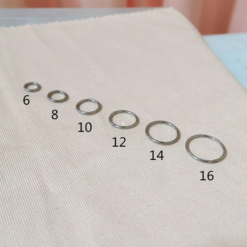 From 6MM To 16mm 316 Stainless Steel Hoop Earrings No Fade Allergy Free Classical Brief Style