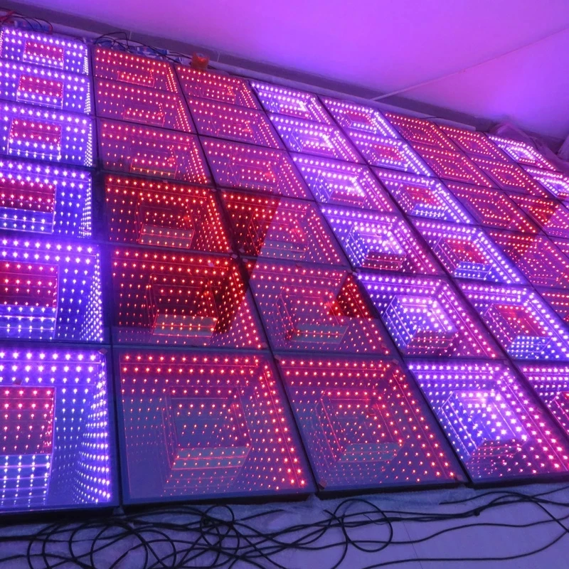 Rgb Dance Tegels Panelen Draagbare Glas Disco Night Club Ce Rohs Dmx 3d Infinity Spiegel Led Voor Wedding Party