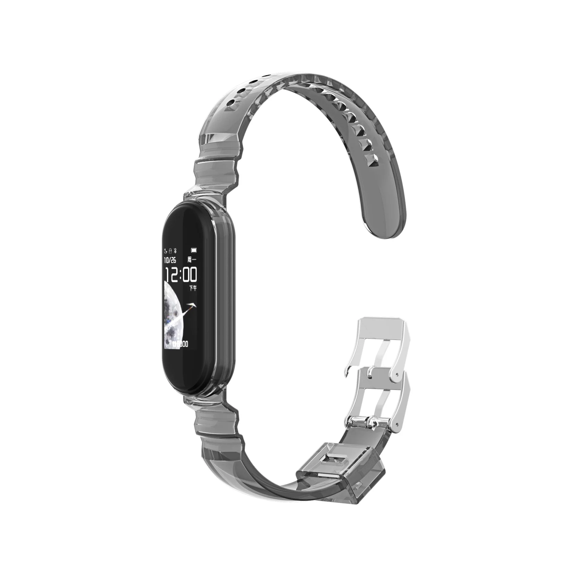 For Miband 3/4/5 Fashion Transparent Glacier Strap Smart Watch Bracelet Replacement Wrist Band For Xiaomi miband 5/4/3