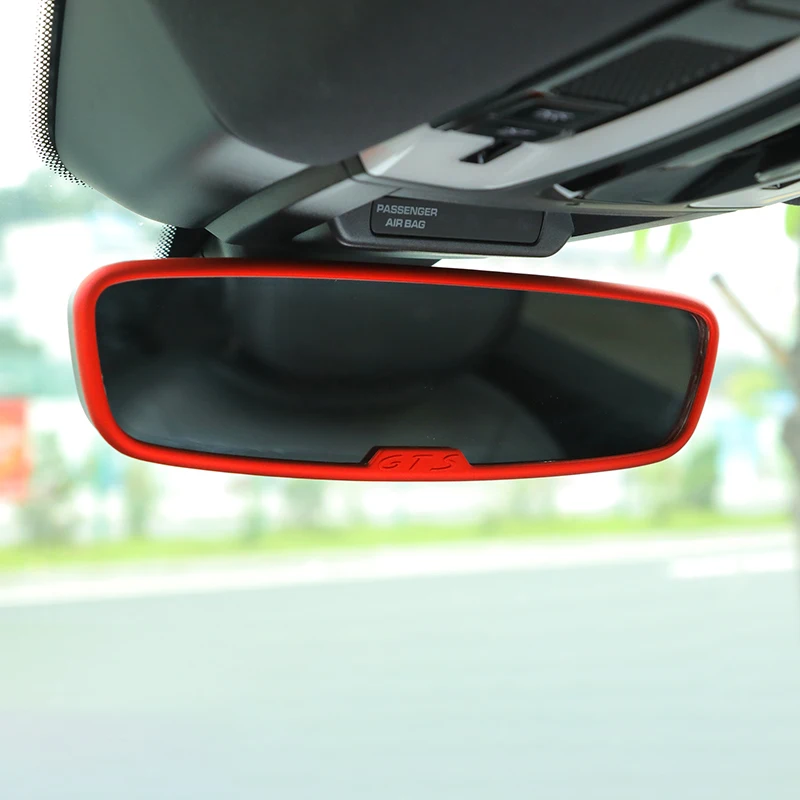 Car Interior Rearview Mirror Frame Trim For Porsche Cayenne Macan Panamera Interior Car Accessories