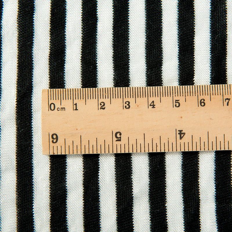 Classic Stripe Thin Linen Viscose Knitted Fabric For Sewing Summer t-Shirt Feel a Bit Rough 50*160 Cm/Piece