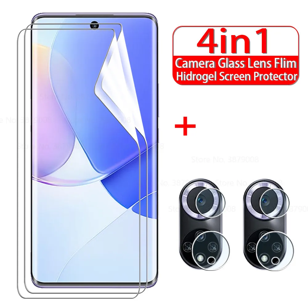 

4 в 1, Гидрогелевая Защитная пленка для объектива камеры Huawei Nova 9, Nova 9, Hauwei 9, 6,57 дюйма