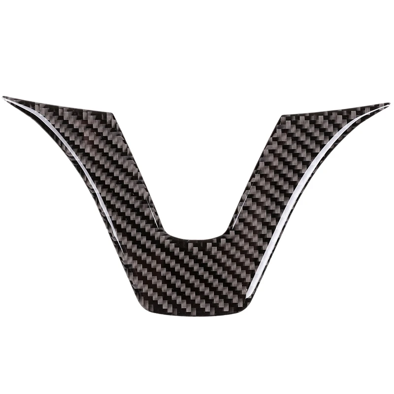 Carbon Fiber Interior Sticker, Steering Wheel Emblem Sticker,Fit for Mercedes C-Class W204 W205