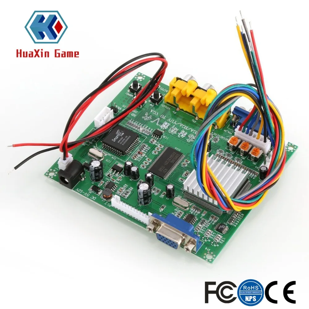 Video Converter Board for Arcade Game, RGB, CGA, EGA, YUV to VGA, HD, Hd9800, Gbs8200