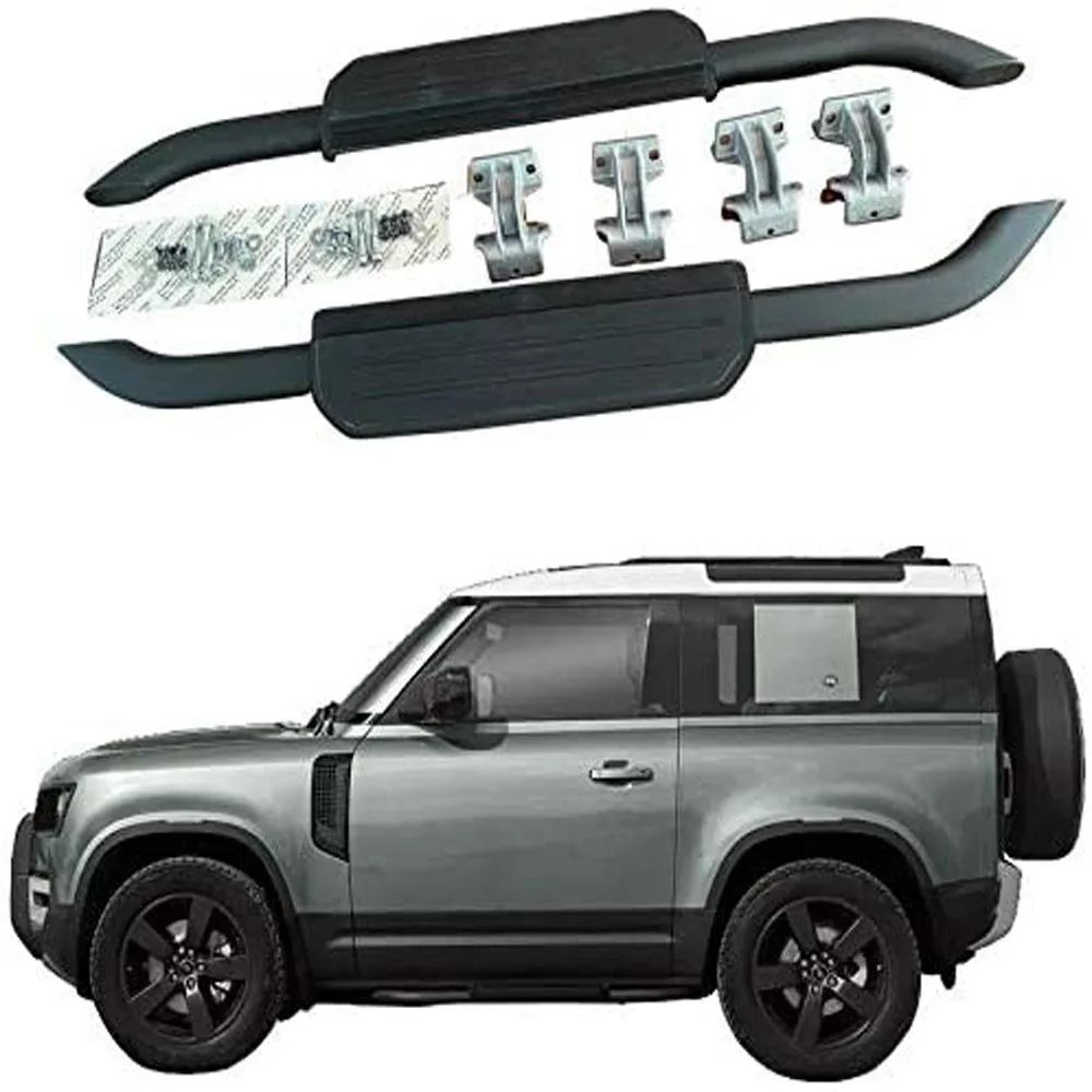 Fixed Running board fits for Land Rover Defender 90 2Door L663 2020-2026 side steps nerf bar car pedal side stairs side bar