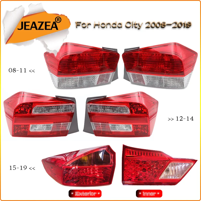 

Rear Tail Light Brake Stoplight Reversing Lamp for Honda City 2008-2019 Car Signal Warning Bumper Automotive Parts