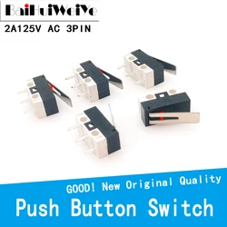 20PCS/LOT  Micro Switch Push Button Switch 3 Pin 2A 125V AC Mini Light Touch Switch for Mouse