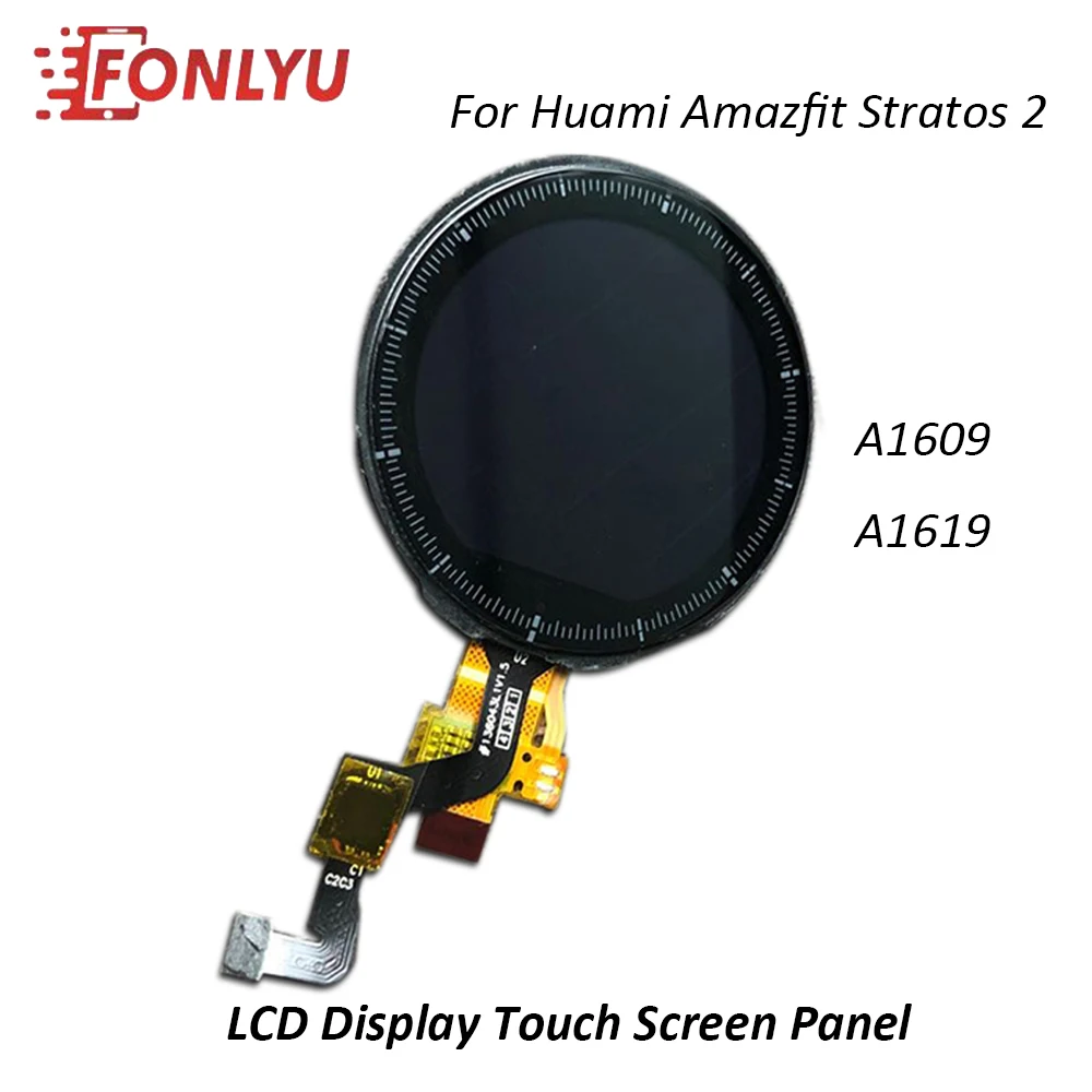 

LCD Display Touch Screen Digitizer Panel Assembly For Huami Amazfit Stratos 2 A1609 A1619 Smart Watch LCD Screen Repair