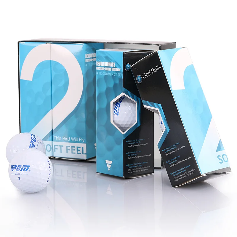 PGM Original Golf Ball Two piece Match Ball Gift Box Package Golf Ball Set 12pcs Set Game Use Ball Q022