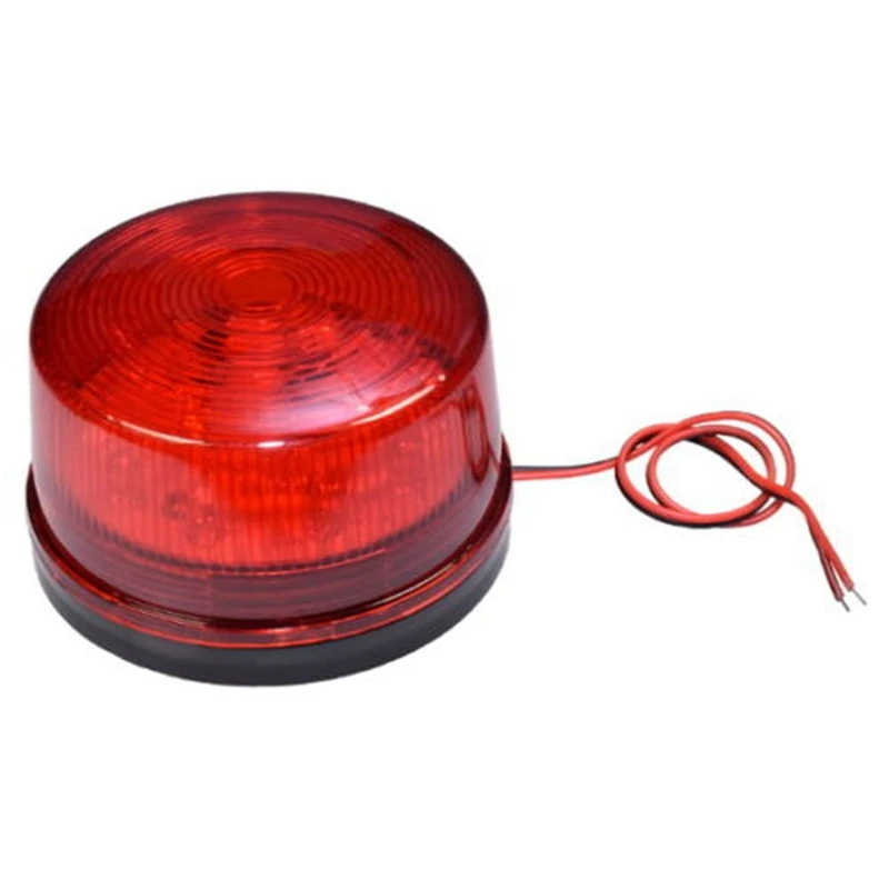 Security Alarm DC12V Light Strobe Signal Safety Warning Red Flashing LED Light For Walkway Garden Hallway Building