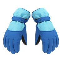 1 Pair Winter Gloves Windproof Wide Applicability Knitted Fabric Waterproof Anti-slip Kids Warm Gloves for Cycling