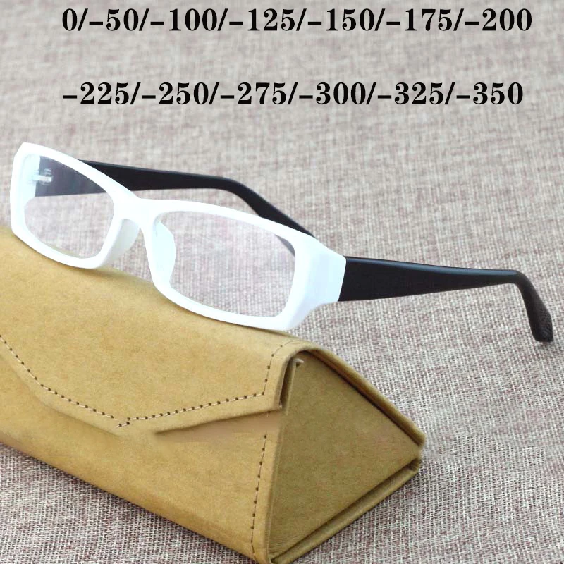 Cubojue White Prescription Eyeglasses Frames Men Women Myopia Glasses Male Small Narrow Rectangle Spectacles Optical Fashion