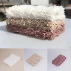 Newborn Photography Props Accessories Baby Blanket Soft Faux Fur Backdrop Cloth Infant Newborn Fotografia Background Blankets