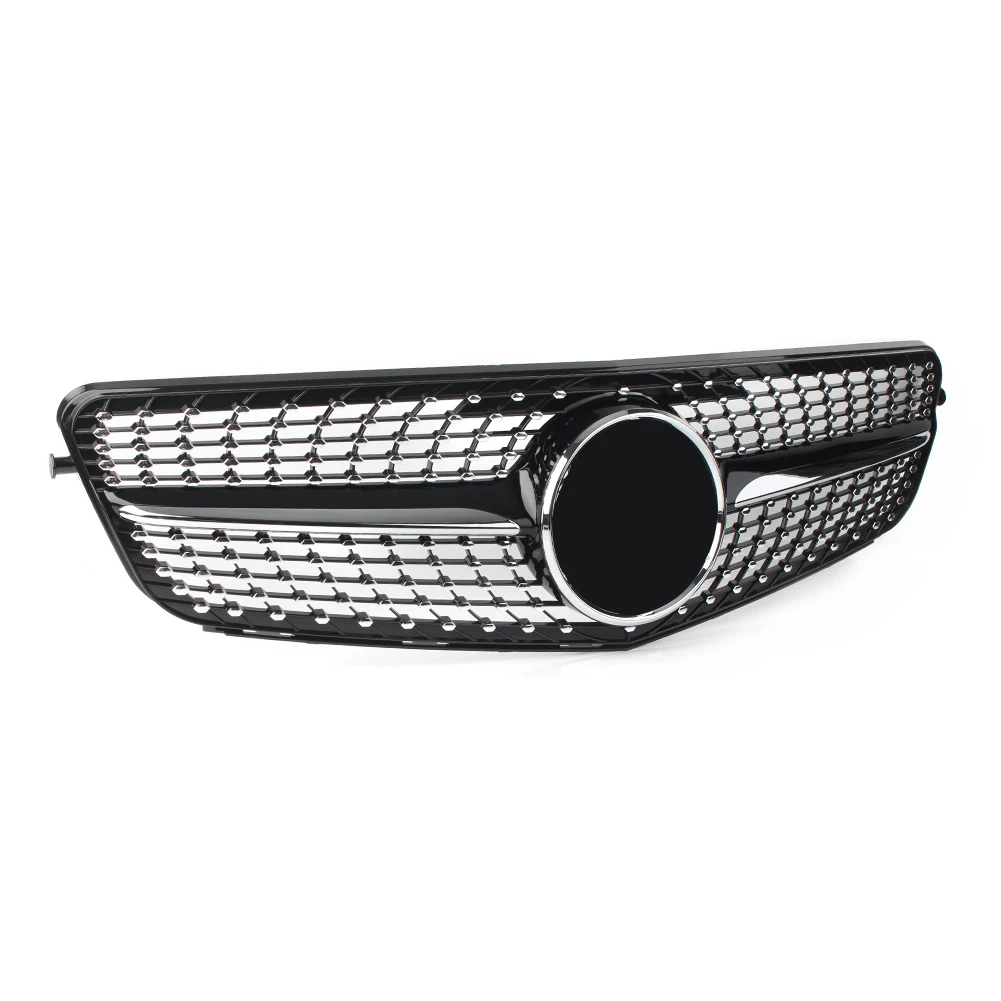 

Car Front Radiator Upper Grille Mesh Grill ABS Exterior Moulding Honeycomb for Mercedes Benz W204 Diamond C180 C200 C300 2008-14