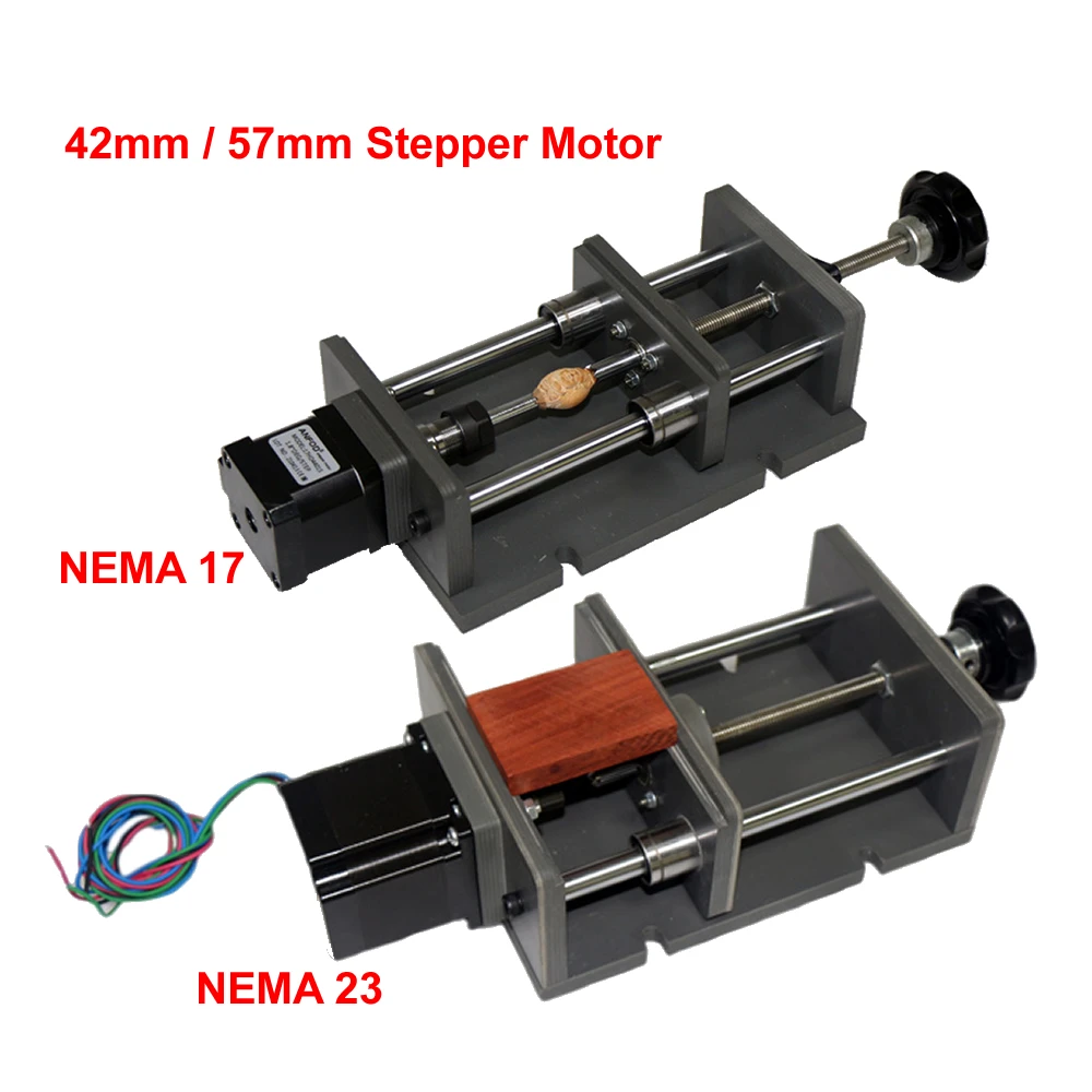 CNC Engraving Machine PVC Flat Tongs Vice Vise Fixture Parallel-jaw Plain Vise Rotary Axis 4th A Axis NEMA 17 23 Stepper Motor