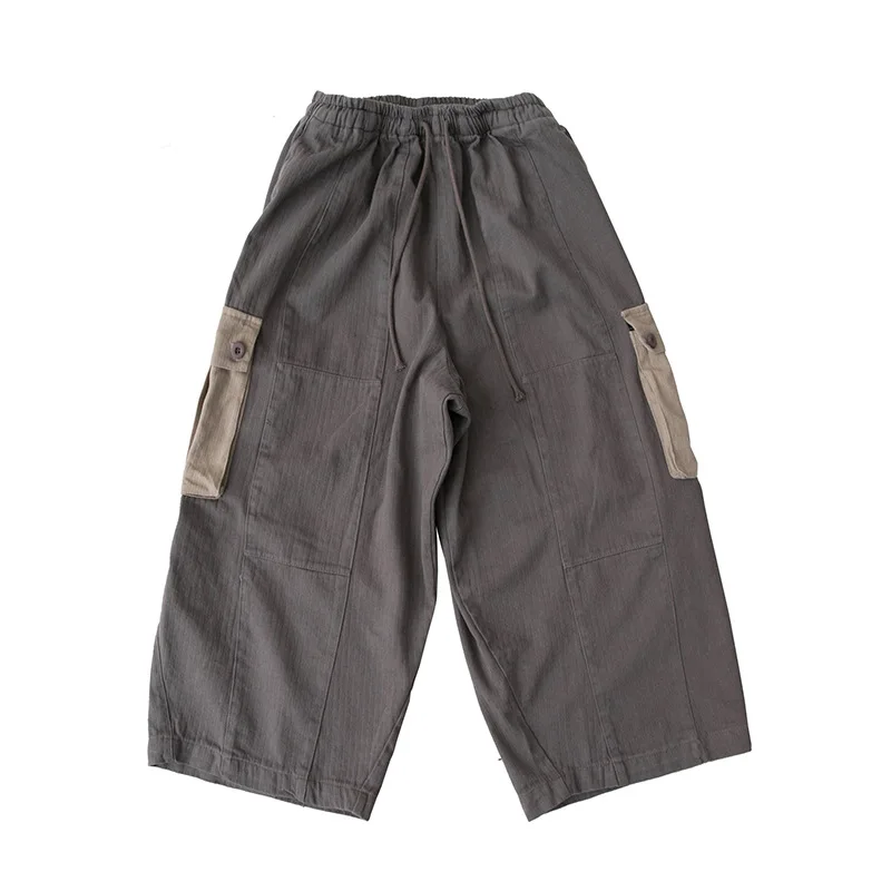 Outdoors Trekking Hiking Trendsetter Summer Men's Trousers American Casual Loose Straight Harun Tooling Wide Leg Short Pants