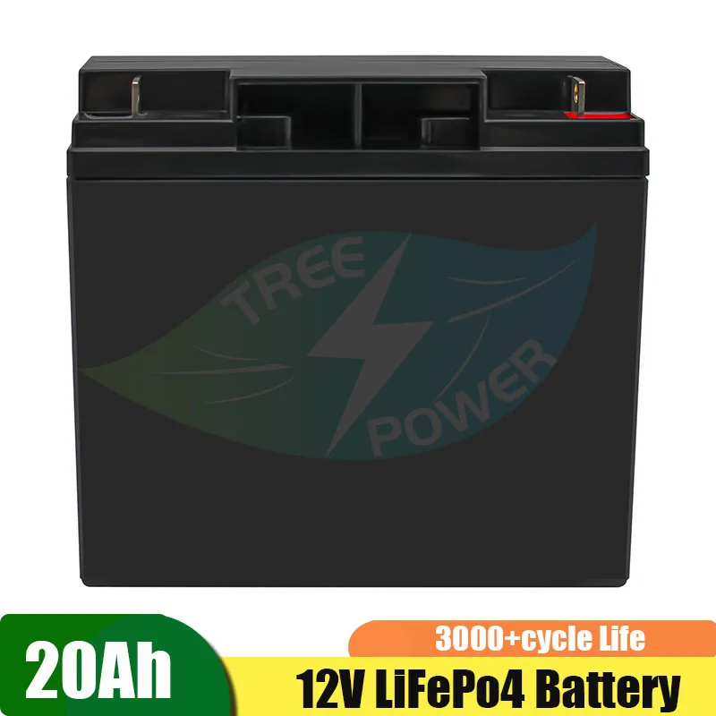 

New 12V 20Ah LiFePo4 Battery Lithium Iron Phosphate 12V 24V LiFePo4 Rechargeable Battery for Kid Scooters Boat Motor Tax Free
