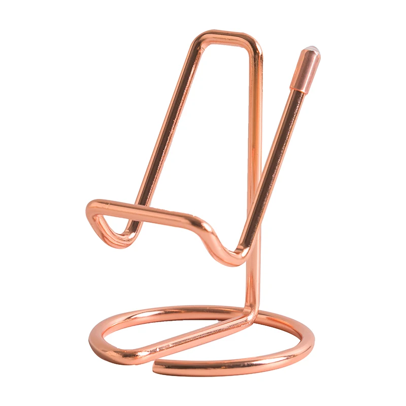 Metal Mobile Phone Holder Tablet Stand Rose Gold Desktop Accessorizes Decoration for Desk Compatible with iPhone iPad Android