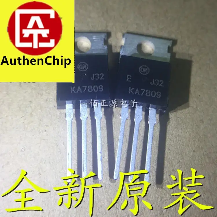 10Pcs 100% Original New In สต็อก KA7809ETU KA7809 1A Posive แรงดันไฟฟ้า Regulator แพคเกจ-220