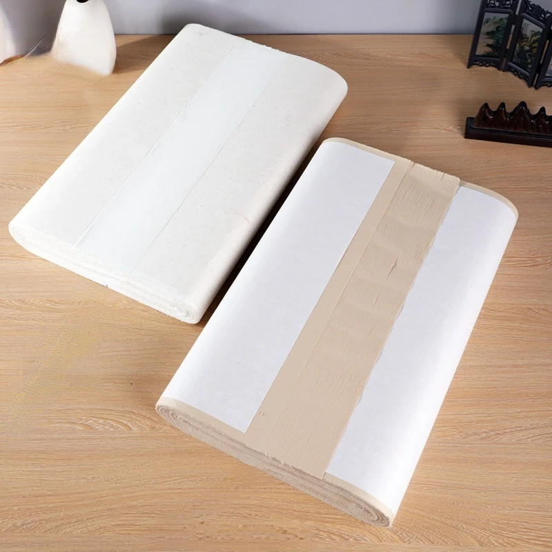 Thickened Archaize Xuan Paper Calligraphy Special Papier Practicing Brush Writing Papier Large Size Bamboo Pulp Xuan Paper