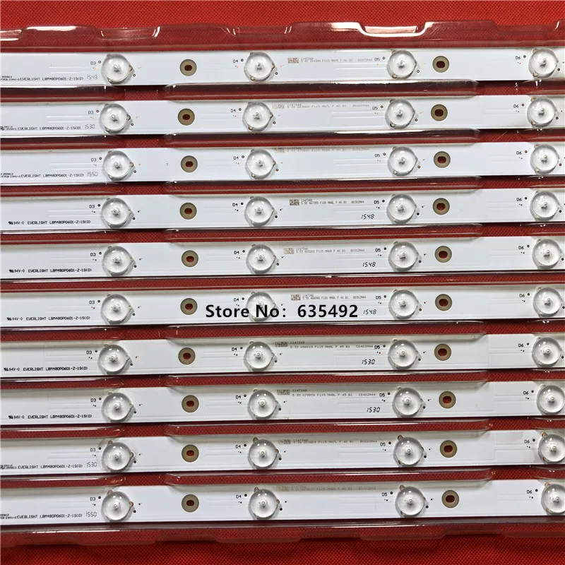 Ledバックライトストリップ6ランプエバーライトLBM480P0601-Z-1S(0) HD480DF-B32 RSAG7.820.5921For hisense社48 "テレビLED48EC290N LED48EC220N