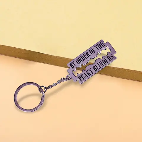 Peaky Blinders Thomas Tommy Shelby Cillian Murphy-gänget Familjens nyckelring Nyckelring Rakbladshänge Nyckelring 6 best sales Liljflygplan - №6