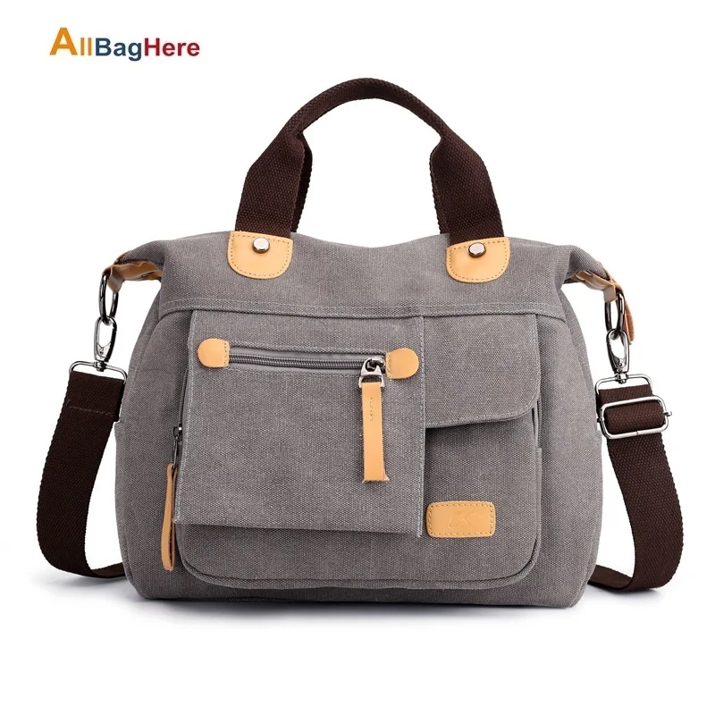 

2019 New Portable Retro Canvas Bag Ladies Official Document One Shoulder Bag Leisure Fashion Short-Distance Travel Crossbody Bag