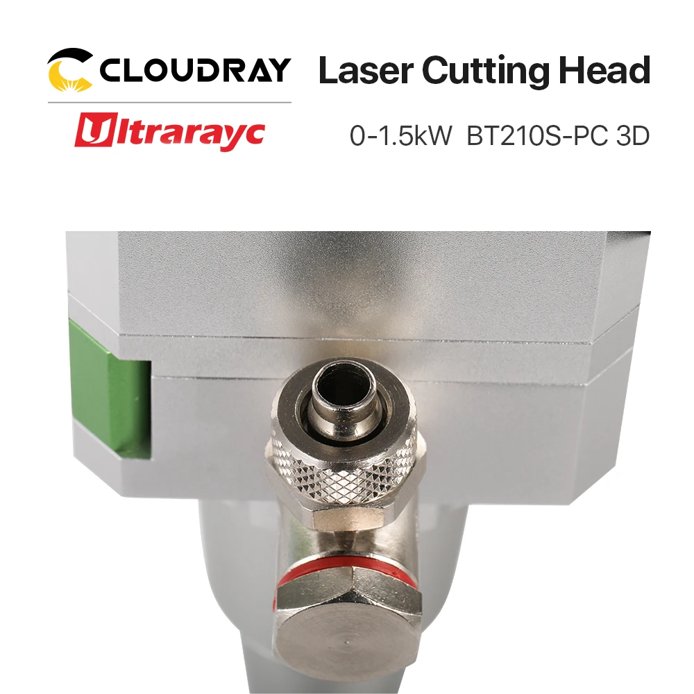 Ultrarayc raytool BT210S-PC ثلاثية الأبعاد رأس تقطيع ليزر 0-1.5kW دليل التركيز الألياف الليزر لقطع المعادن رئيس CL100/FL150
