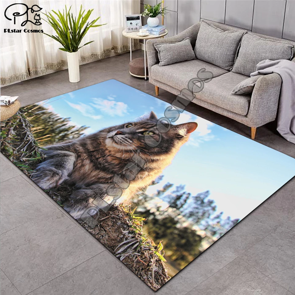 Dog/cat carpet Nordic Rug Soft Flannel 3D Printed Rugs Parlor Mat Area Rugs Anti-slip Large Carpet Rug Living Room Decor D-006