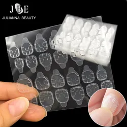 50/100/200 Sheets Clear Double Side Adhesive Glue Sticker Sticky Tape Transparent Nail Glue For Fake False Nails Art Tool