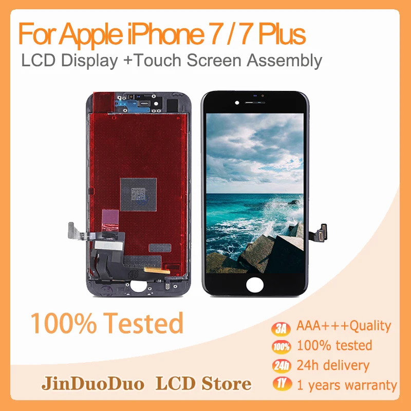 100% Test Lcds Panel For Apple iPhone 7 / 7 Plus LCD Display Screen Digitizer Assembly For iphone 7 LCD Replacement with Tool крышка stellarway case with magsafe для apple iphone 15 силикон синий