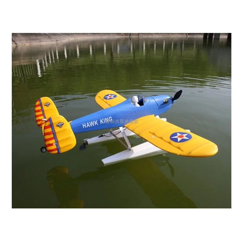 RC Seaplane EPO Airplane Model EDO Hawk King with Floats and Landing Gear