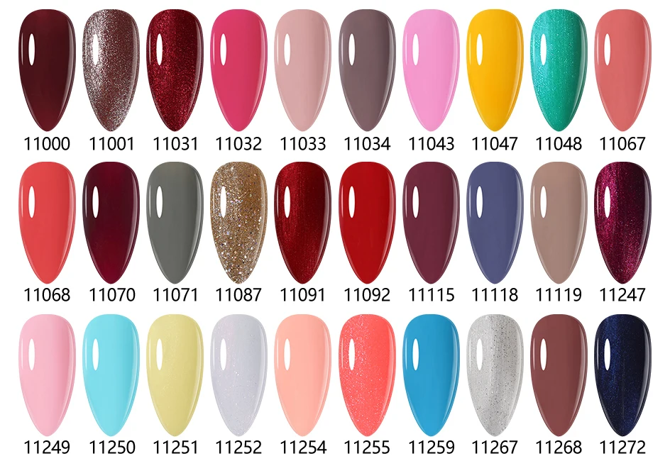 Clou Beaute 8ml Gel-Nagellack Bunter Glitzer UV-Nagelgel Vernis Semi-Permanent Glasflasche Blau Grün Weiß Aushärtbares Gel-Nagellack – Detail 10