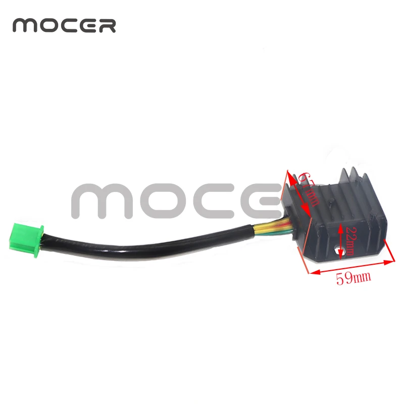 Motocross Voltage Regulator 5 wire AC Rectifier Fits For 8 poles  Full Wave Engine Dirt Bike Go Kart Scooter ATV Quad DQ-108