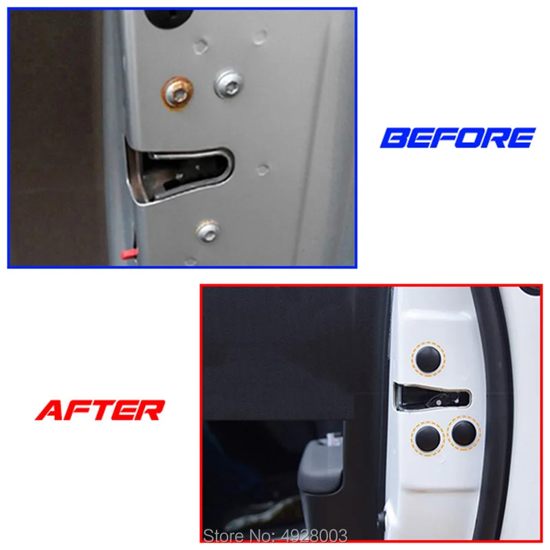 Door Screws Cover Caps Protective Trim Stickers Accessories for Volkswagen VW T-roc Troc 2017 2018 2019 2020 2021