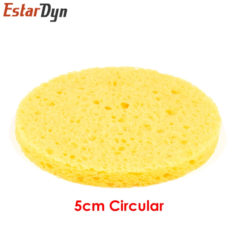 High quality 10Pcs 6CM*6CM High Temperature Resistant Sponge Electric Iron Tip Cleaning Sponge Rectangular 6CM*6CM