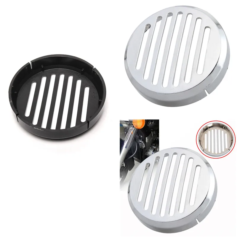 3.5mm Motorcycle Round Horns Slotted Horn Cover For Honda Shadow Sabre ACE Aero VTX 1100 500 700 1300 1800 1984-2014