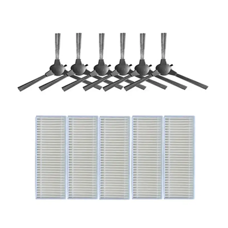 Robotic Vacuum Cleaner HEPA Filter Side Brush Parts Replacement for Vacuum Cleaner D2-001