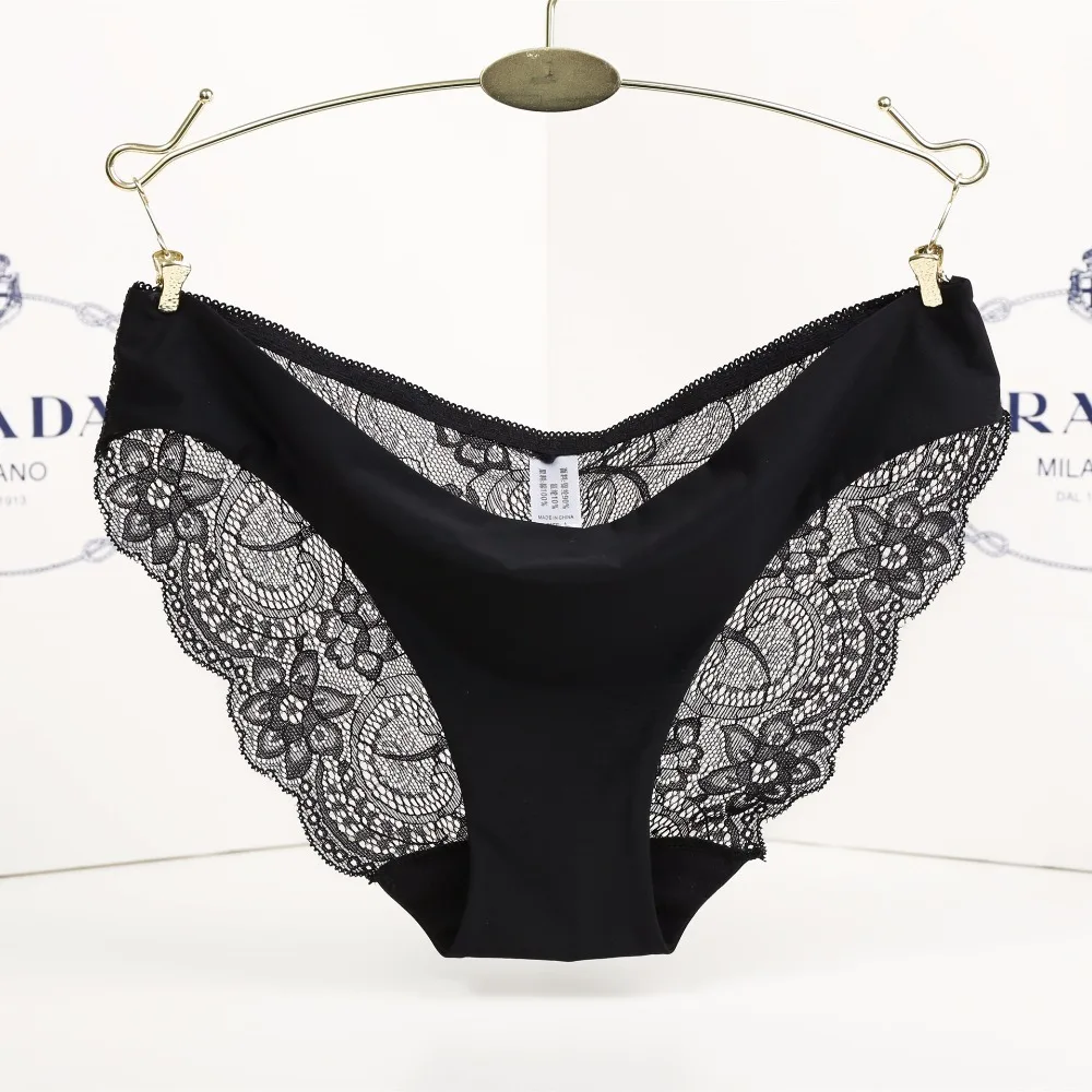 2017 Lace Women Sexy Panties Low Waist Hollow Transparent Panties Underwear Seamless G String Thongs 1pcs/lot  dzk04